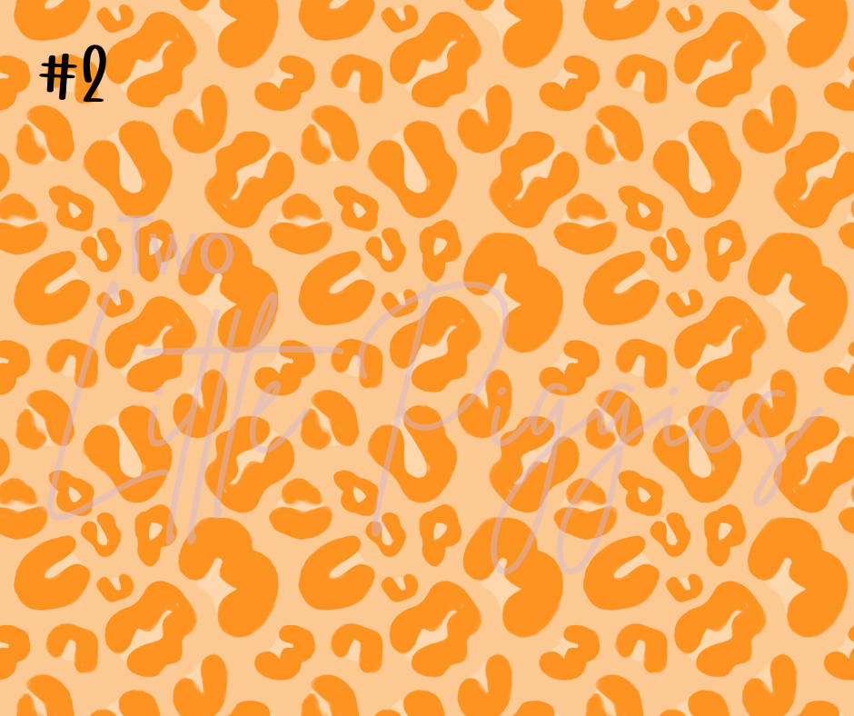 Printed Vinyl - Neon Leopard