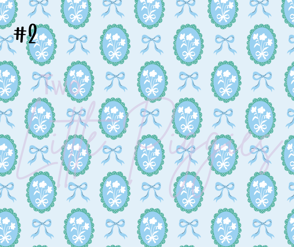 Printed Vinyl - Coquette Flowers