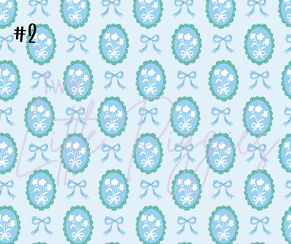 Printed Vinyl - Coquette Flowers