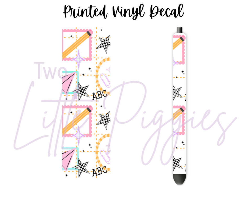 Printed Vinyl - Checkered Paper Planes