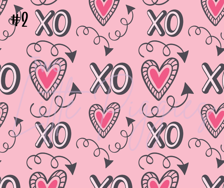 Printed Vinyl - Valentine Hearts