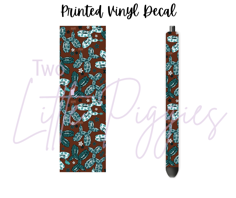 Printed Vinyl - Western Balloon Dogs