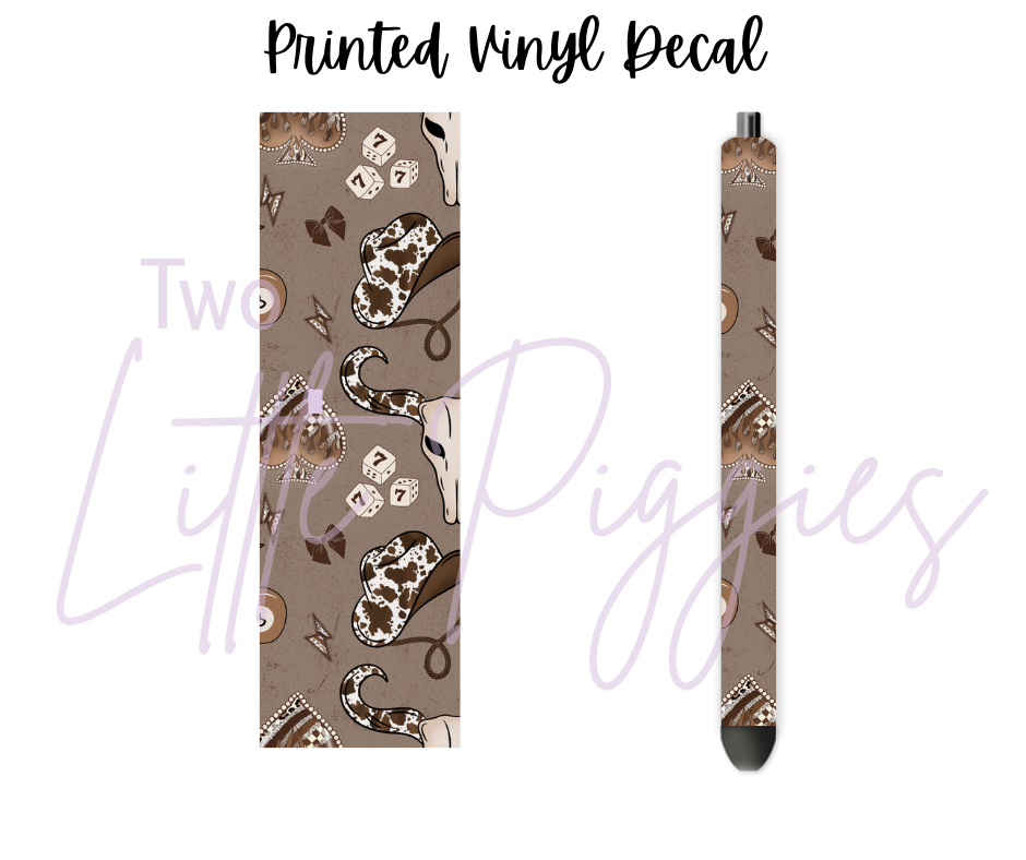 Printed Vinyl -Natural Western