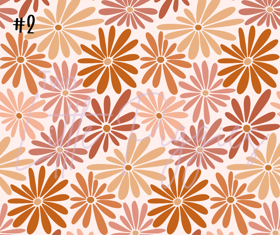 Printed Vinyl - Retro Floral