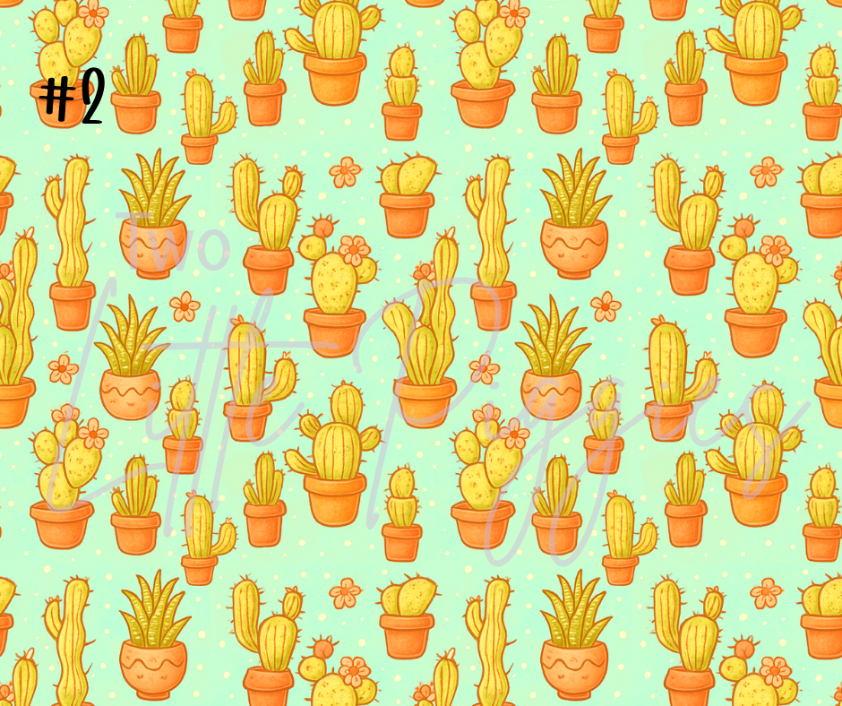 Printed Vinyl - Pretty Cactus