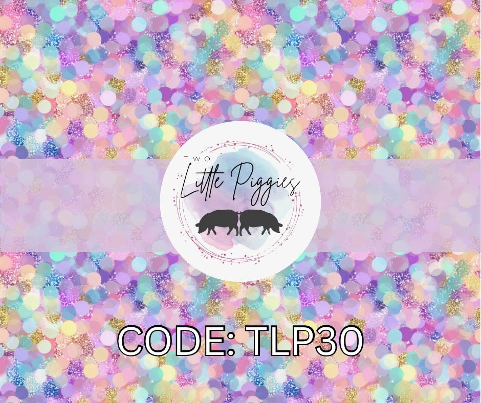 Printed Vinyl - Pastel Confetti
