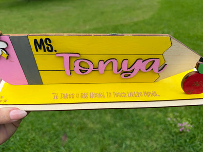 Teacher Desk Name Plate