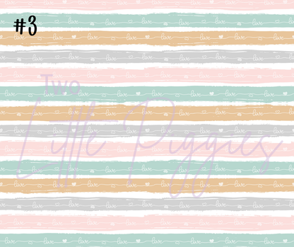 Printed Vinyl - Pastel Rainbow