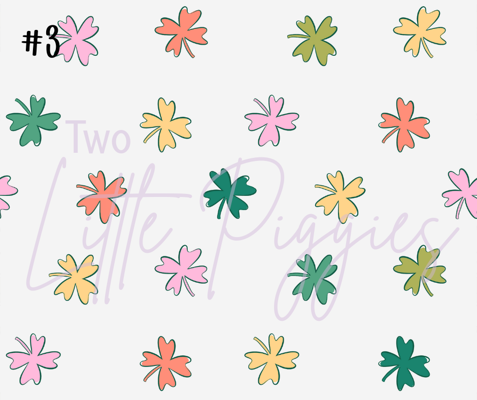 Printed Vinyl - St. Patrick's - Salmon and Green