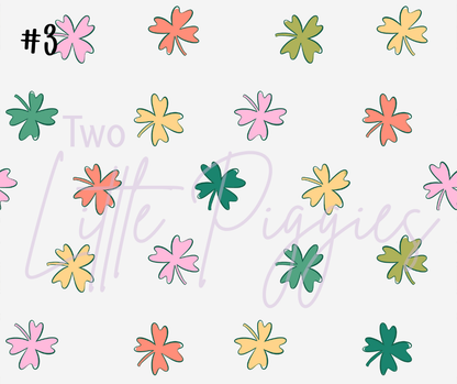 Printed Vinyl - St. Patrick's - Salmon and Green