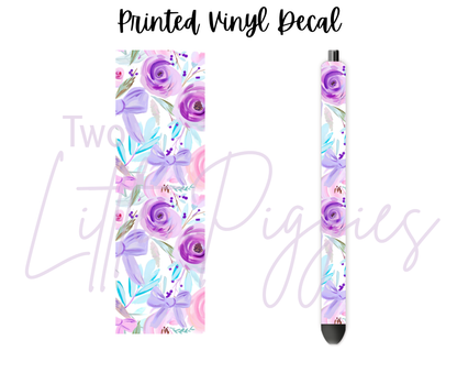 Printed Vinyl - Springtime Flowers and Bows