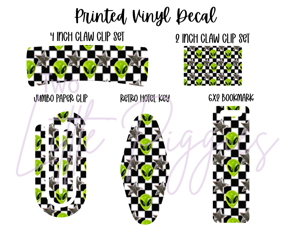 Printed Vinyl - Aliens and Stars