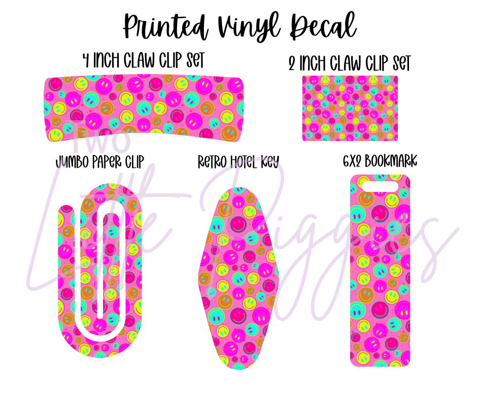 Printed Vinyl - Retro Smiley