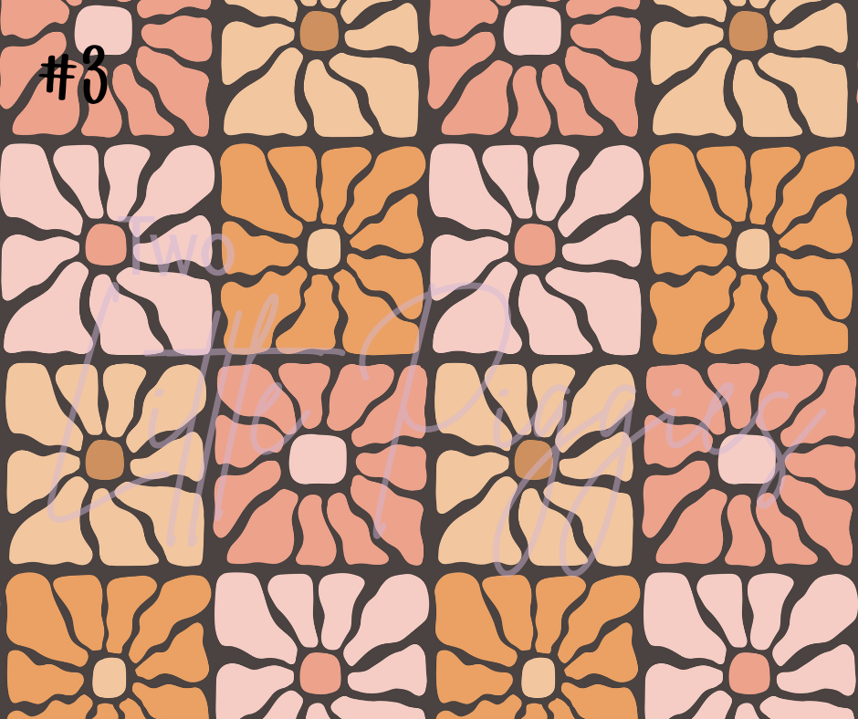 Printed Vinyl - Retro Floral