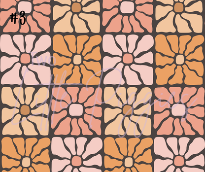 Printed Vinyl - Retro Floral