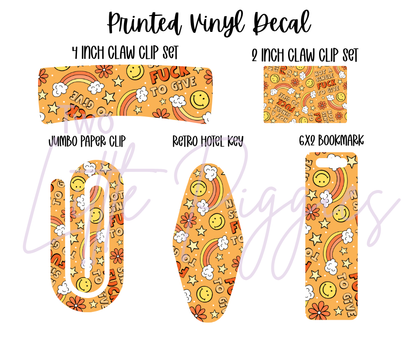 Printed Vinyl - Not a single F*ck
