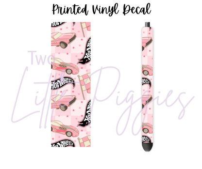 Printed Vinyl - Hot Wheels - Pink