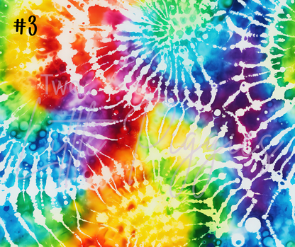 Printed Vinyl - Rainbow Tie Dye