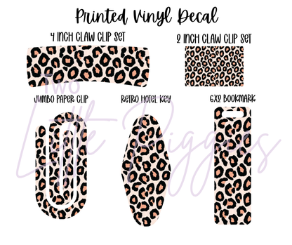 Printed Vinyl - Doodle Leopard