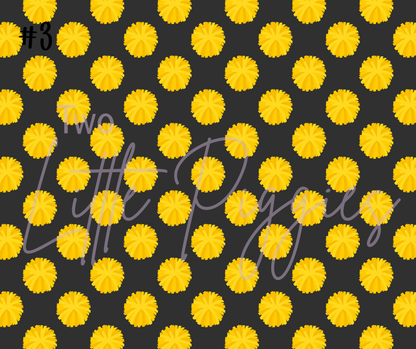 Printed Vinyl - Cheer - Yellow and Black