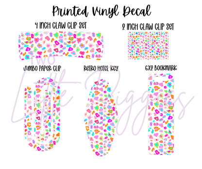 Printed Vinyl - Cutesey Leopard