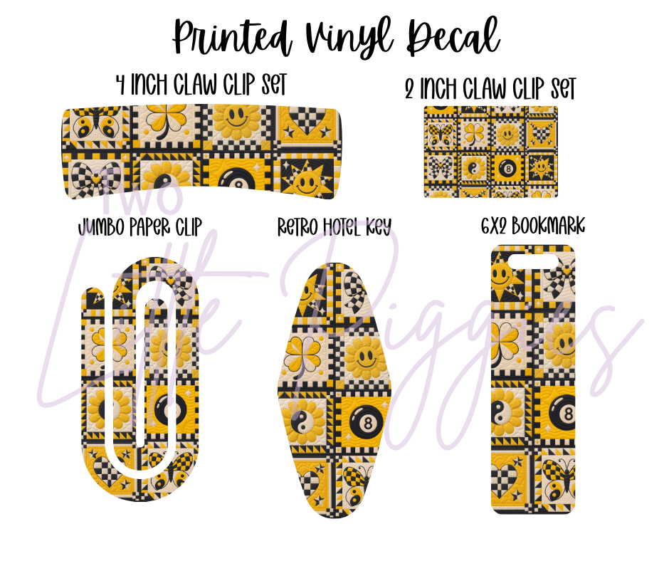 Printed Vinyl - 8 Ball Quilt