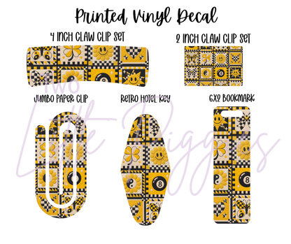 Printed Vinyl - 8 Ball Quilt