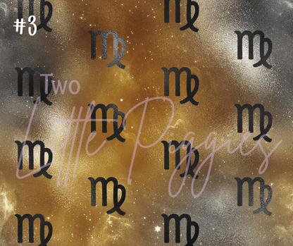 Printed Vinyl - Virgo - Black and Gold