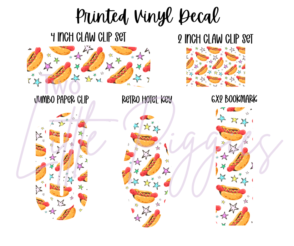 Printed Vinyl - Hotdogs