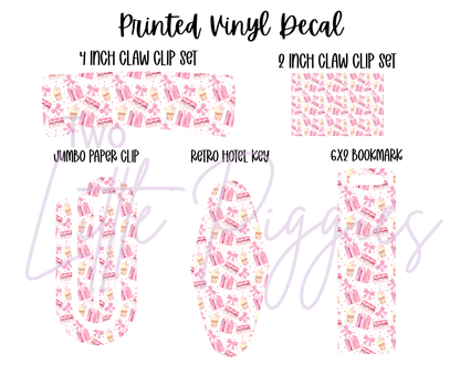 Printed Vinyl - Girly Reader