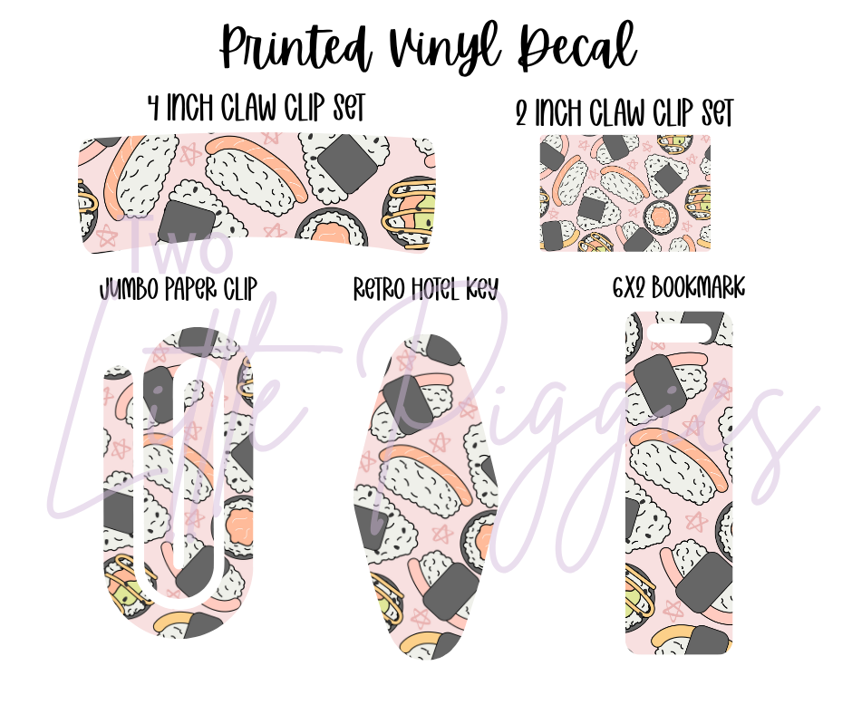 Printed Vinyl - Sushi Time