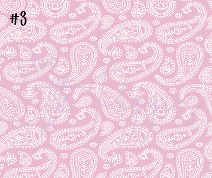 Printed Vinyl - Pastel Paisley