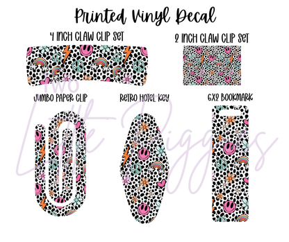 Printed Vinyl - Retro Dalmatian Smiley