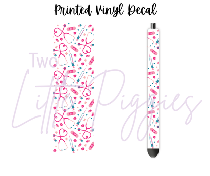 Printed Vinyl - Girly Nurse