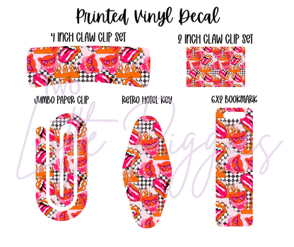 Printed Vinyl - Grunge Leopard