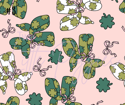 Printed Vinyl - St. Patrick's - Bows, Disco, and Balloon Dogs
