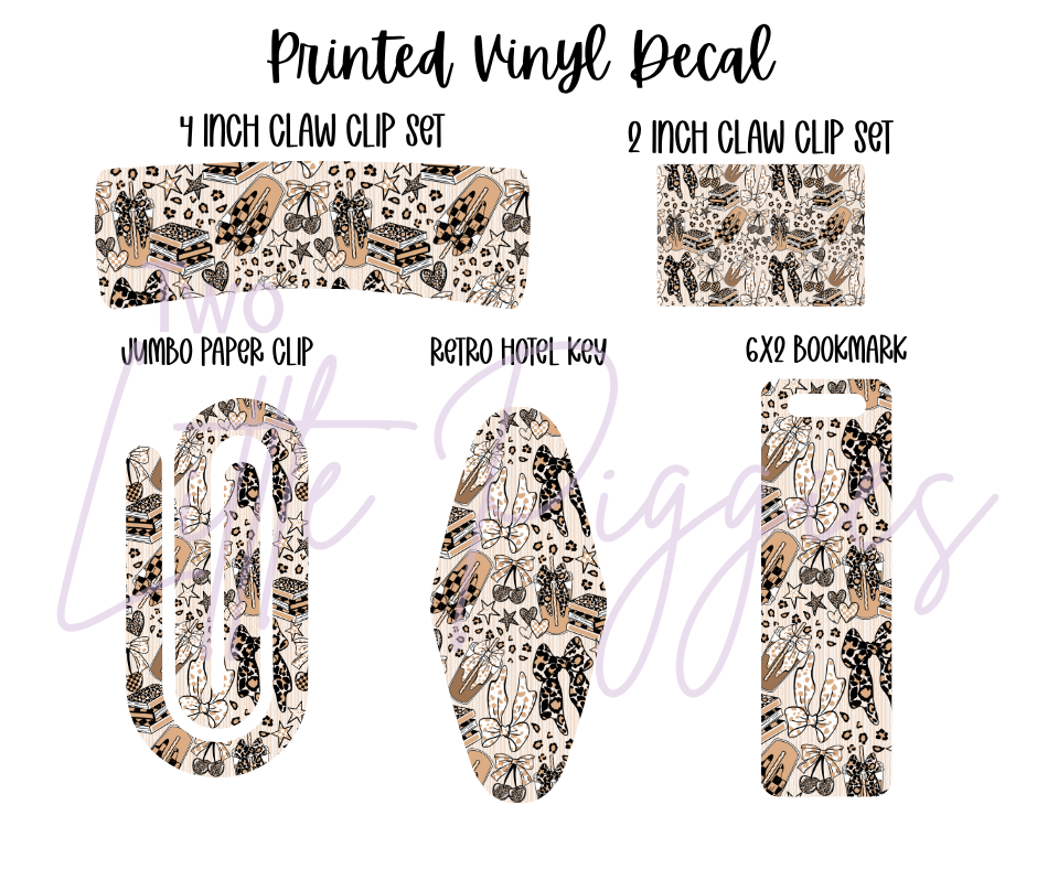 Printed Vinyl - Girly Leopard