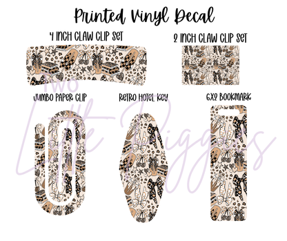 Printed Vinyl - Girly Leopard