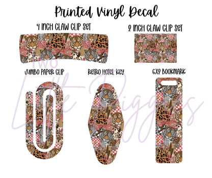 Printed Vinyl - Grunge Tiger
