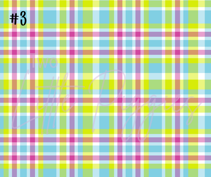 Printed Vinyl - Spring Plaid