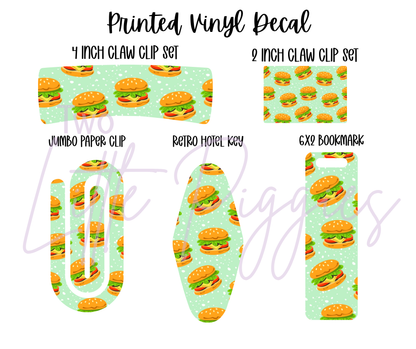 Printed Vinyl - Hamburgers