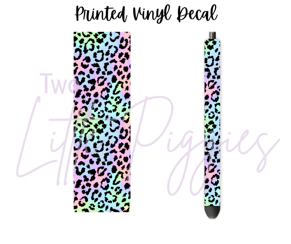 Printed Vinyl - Pastel Leopard