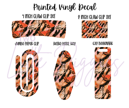 Printed Vinyl - Tiger Stripe Moth
