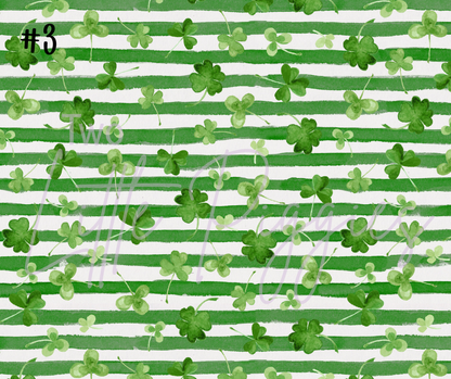 Printed Vinyl - St. Patrick's - Pink and Green
