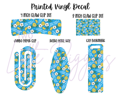Printed Vinyl - Easy Peasy Lemon Squeezy