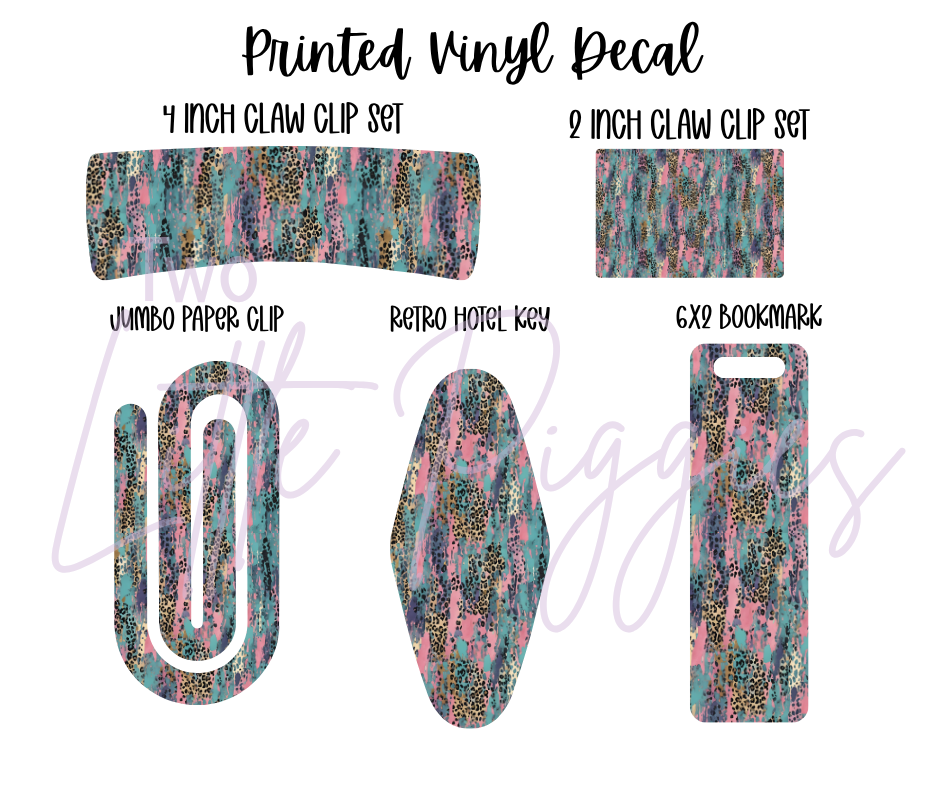 Printed Vinyl - Brushstroke Leopard