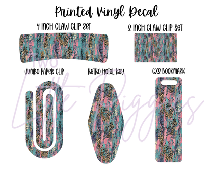 Printed Vinyl - Brushstroke Leopard