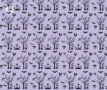 Printed Vinyl - Halloween Pastel Purple Collection