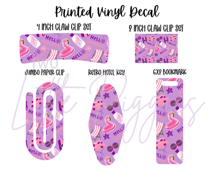 Printed Vinyl - Hello Summer
