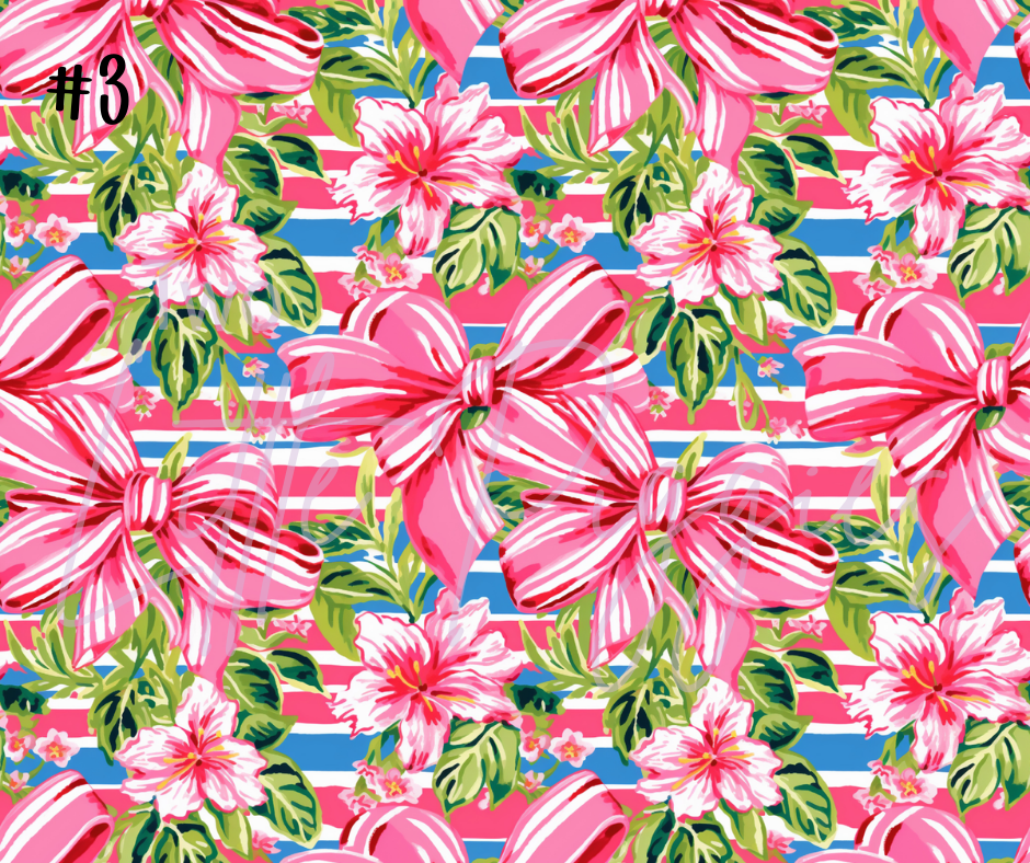 Printed Vinyl - Preppy Bows